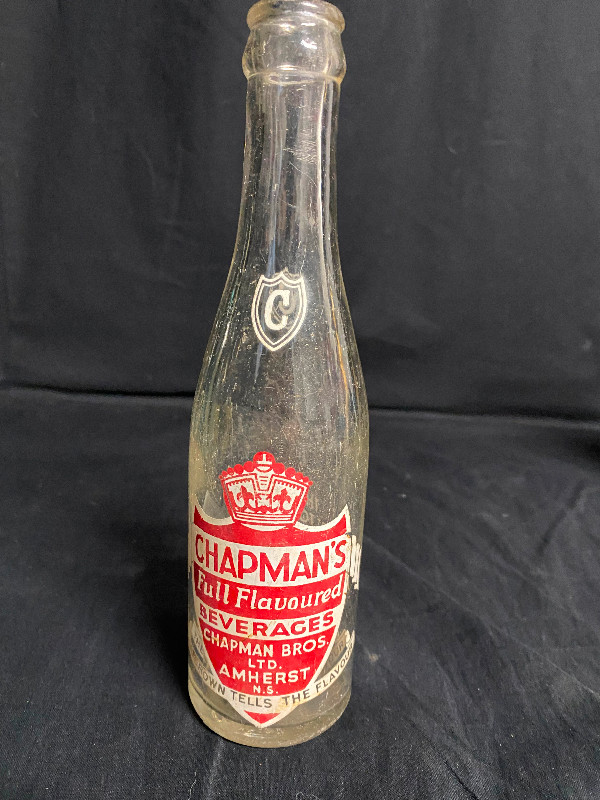 Painted Chapman’s Pop Bottle Amherst Nova Scotia in Arts & Collectibles in Moncton