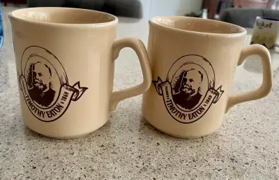 Two "Founder Timothy Eaton 1869" Eaton’s Mugs VHTF , View more