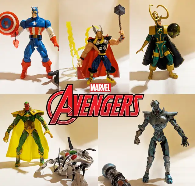 Avengers figures from various lines (ToyBiz, 1997-1999)628632857114911216