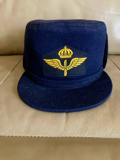 Vintage Swedish Air Force Aviator Cap, View more