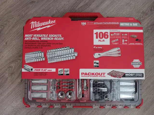 Milwaukee PACKOUT 3/8-inch and 1/4-inch Drive SAE/Metric628632697514251225
