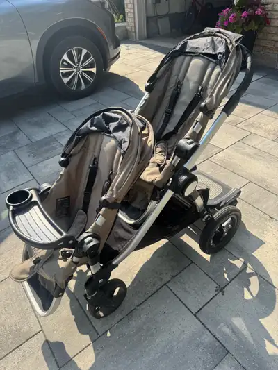 Baby Jogger City Select double stroller with glider board, View more