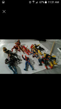 A bundle of action figures really cool