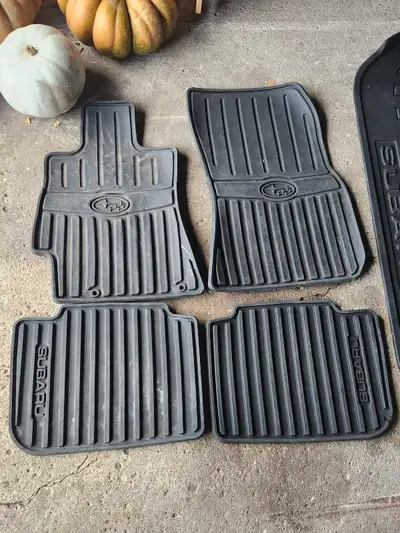2013 Subaru Outback floor and cargo mats. $150 or best offer. In good condition.