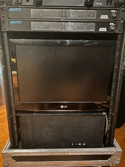 Recording Rack Portable , Mac G5 , MOTU , Cisco, View more