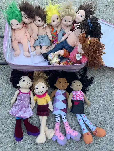 8 ty beanie dolls and 4 groovy girls. in good condition most with tags still attached. Will come wit...