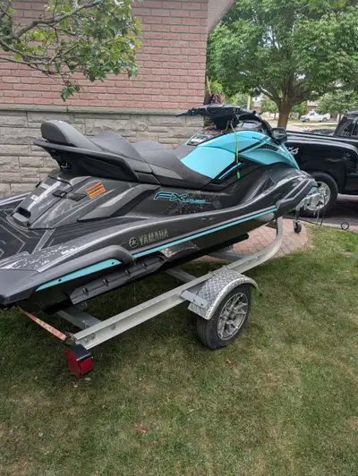 2022 Yamaha Wave runner FX Cruiser HO Teal in colour has 55 hrs on it pretty good shape has one scra...