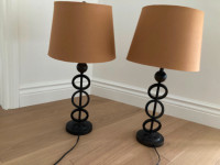 Lamps with iron base