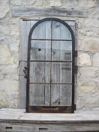 Antique Wood Storm Window