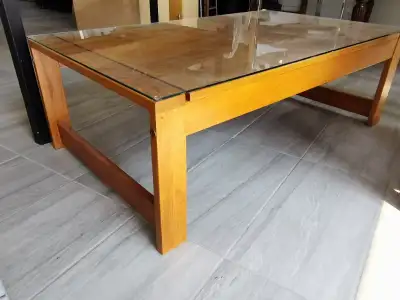 vintage TEAK large coffee table 50.5L*29.5w*16.5h, View more