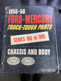 1955-56 Ford -Mercury Trucks Chassis & Body Parts Book