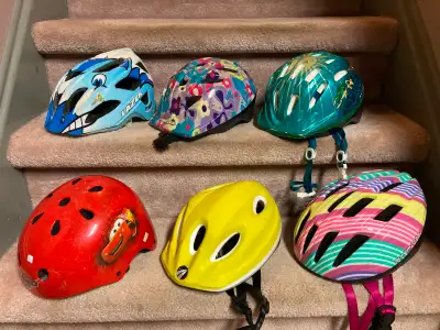 Several Child and Youth Bike Helmets, View more