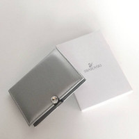 NEW - SWAROVSKI Silver Grey Small Notebook Pocket Book (3"x4.5")