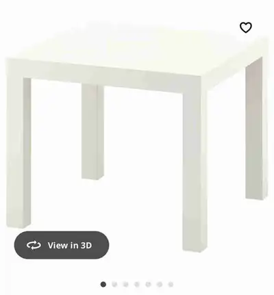 IKEA LACKSide table, white, 55x55 cm (21 5/8x21 5/8 "), View more