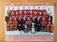 1959-60 Montreal Canadiens 10 x 8 Team Photo (Stanley Cup Winner