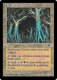 1997 SKYSHROUD FOREST Tempest MTG Land unplayed NM/MT.