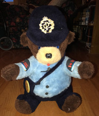 CANADA POST Mail Carrier 16" Plush Bear 1980's Vintage Mailman