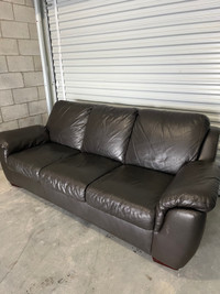 Leather 3 Seat Couch - Great Condition
