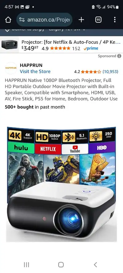 HAPPRUN  Projector , View more