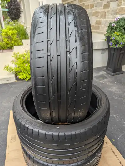 Two 255/35/R19 Bridgestone Potenza Summer tires for sale. There are Run Flat. DOT is 3617. Good for...