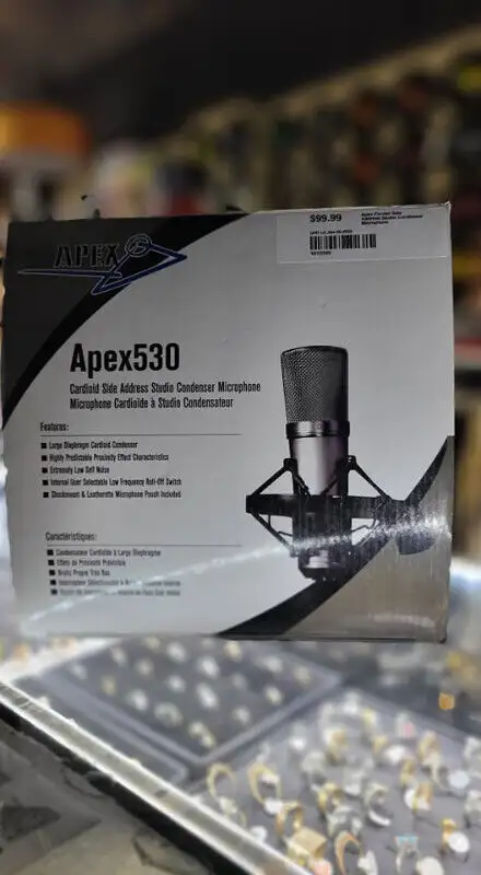 APEX 530 Cordial side address Studio Condenser Microphone in Pro Audio & Recording Equipment in Mississauga / Peel Region - Image 9