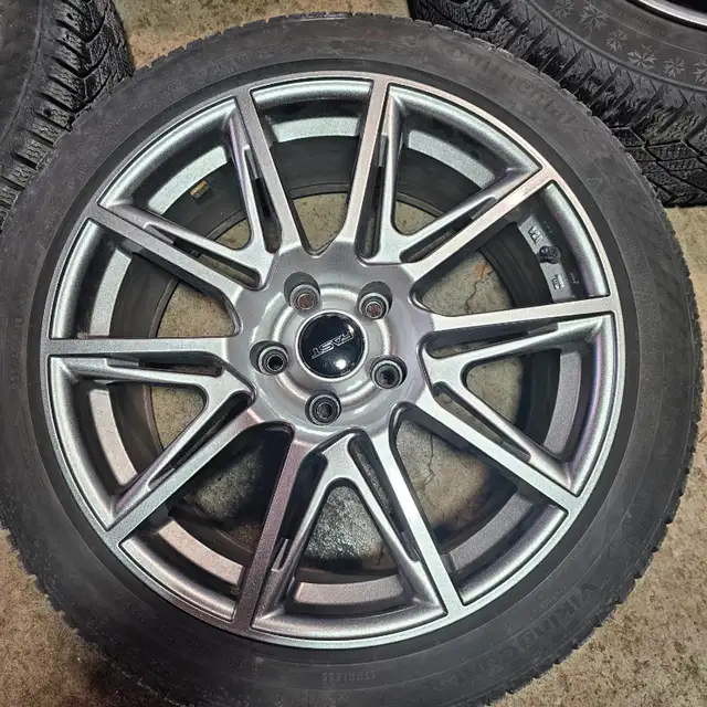 225/45/18 Continental winter tires with Fast alloy rims 5x114.3 in Tires & Rims in Markham / York Region - Image 3