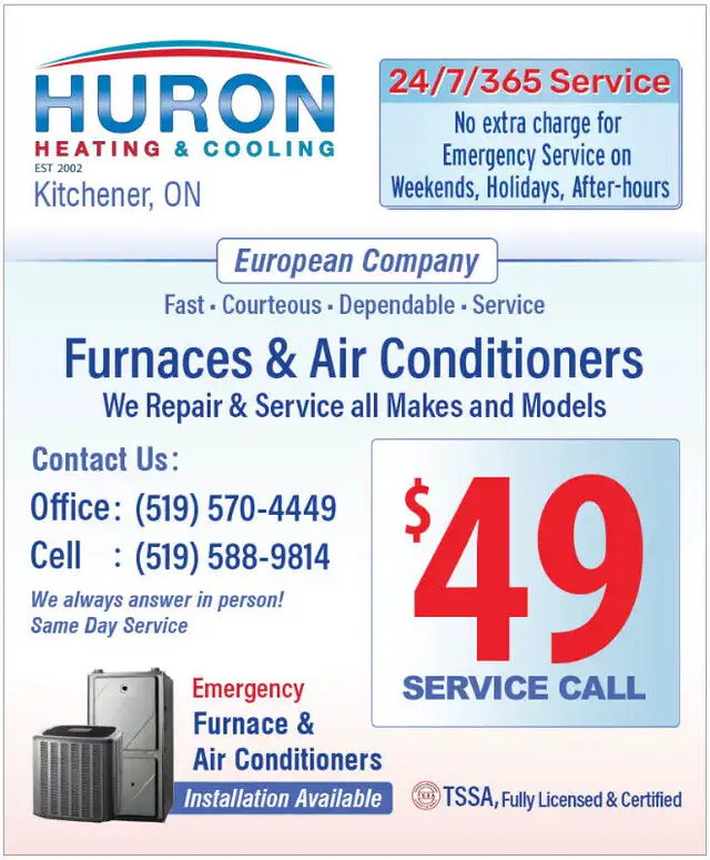 FURNACES & AIR CONDITIONERS 24/7 REPAIR & SERVICE $49 S. CALL63008305220993124