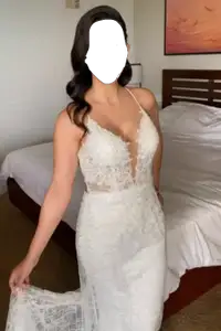 Superbe robe de mariée taille 4 small AVEC voile - Wedding dress