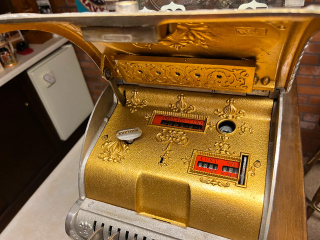 CASH REGISTER, N.C.R. SILVER PLATED BRASS CLASS 300 in Other in Kitchener / Waterloo - Image 4