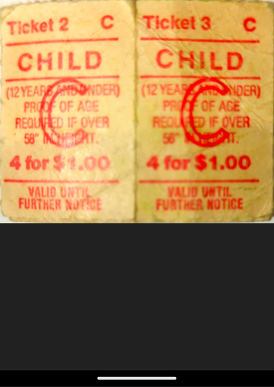 Vintage TTC Child Tickets - "4 for $1", View more