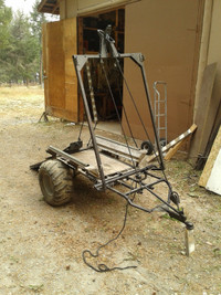 Tactical custom built atv hunting trailer