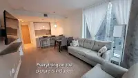 New Condo (2022-23) in Downtown Montreal, All Furnished, 1 Room