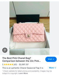 Channel pink cherry luxury lady wear bags