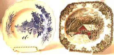 Two Display Plates vintage 1950s England, View more