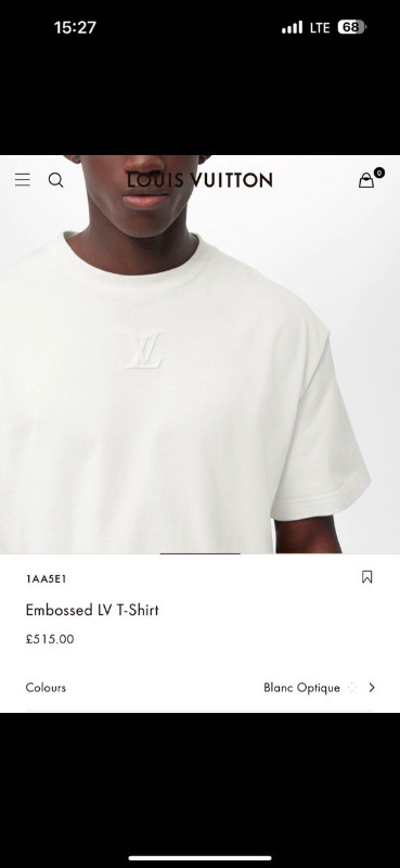 Louis Vuitton Embossed LV T-Shirt