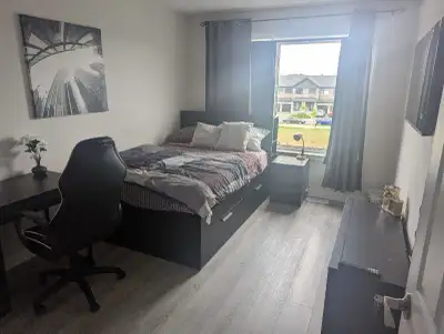 Private Room for rent in Barrhaven in a newly built end unit Townhouse - $1050/month MTM. For ONE yo...