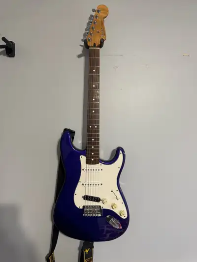 1998 Vintage Fender Stratocaster, has special original midnight blue finish, upgraded single coil se...