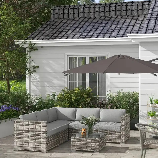  4pc Rattan Wicker Outdoor Conversation Furniture Set w/ C in Couches & Futons in Markham / York Region - Image 2