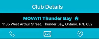$45 MOVATI THUNDER BAY MEMBERSHIP till April 18, 2026, Voir plus