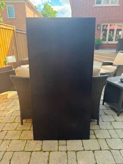 Black IKEA Wood Table-top & Two Legs, View more