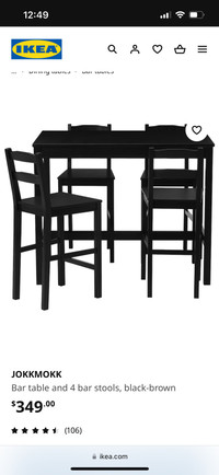 IKEA table and chair set 