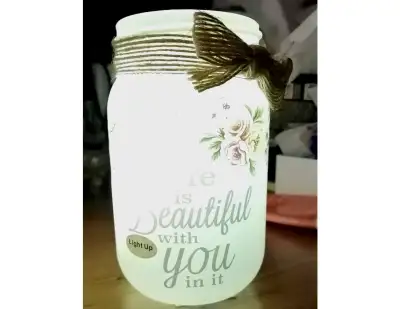 Life is beautiful with you in it coffee table light, View more