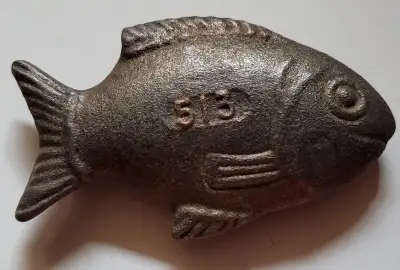 Cast Iron Fish For Cooking- Adds Clean Safe Iron to Your Food, View more