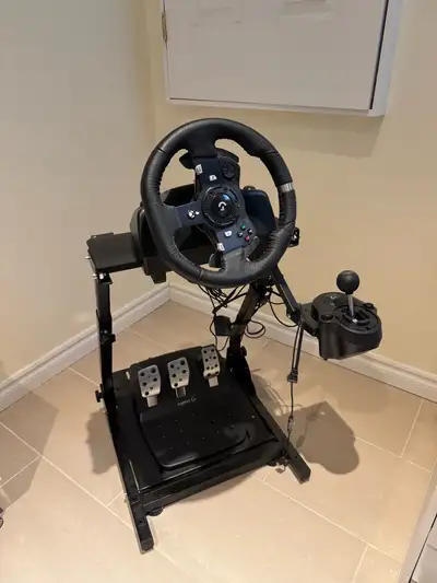 Logitech G920 with shifter and stand , View more