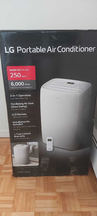 LG 6,000 BTU (DOE) / 8,000 BTU (ASHRAE) Portable Air Conditioner