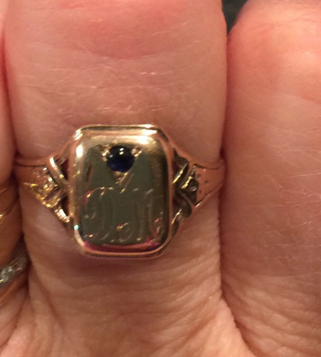 LOST gold initial ring in Lost & Found in Ottawa