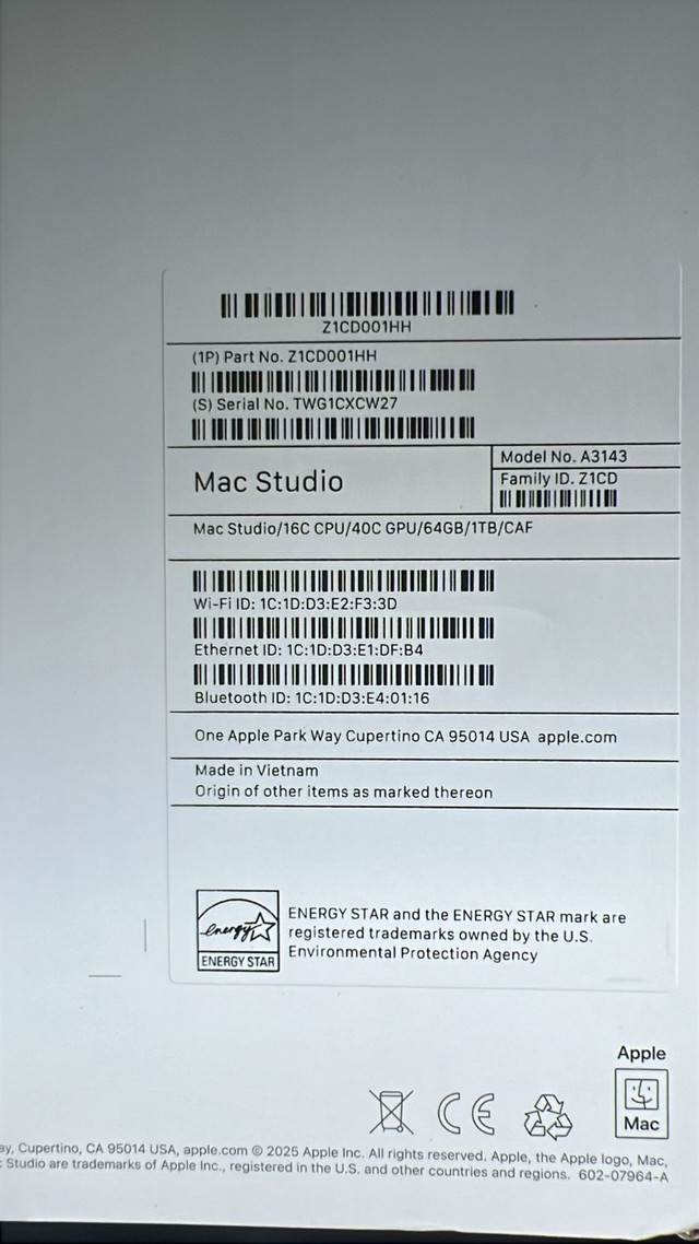 MAC Studio in Desktop Computers in City of Toronto - Image 2