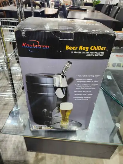 New! Koolatron Pressurized Beer Keg Chiller, 5L, View more