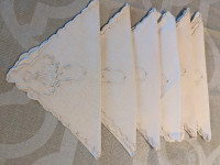 Set of 6 Vintage Linen Napkins