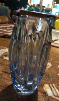 Pale blue Art Glass Vase